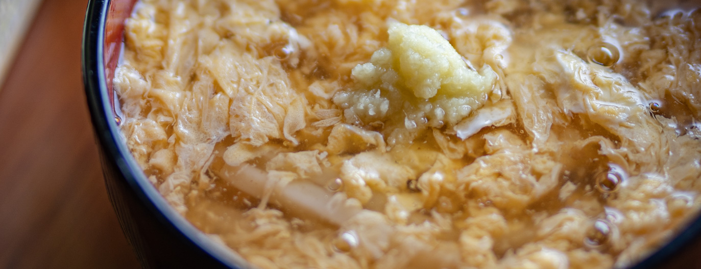 トロトロあんかけ卵とじうどんで温まる!